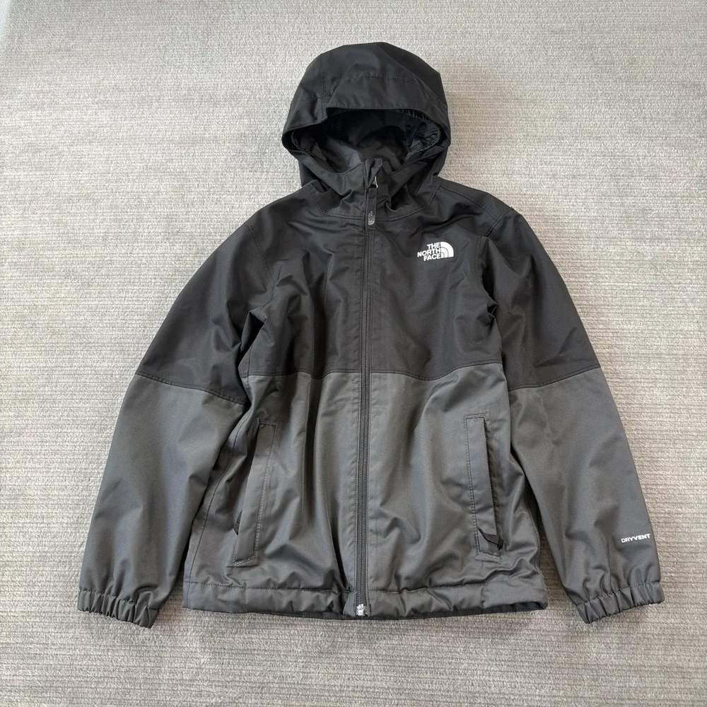 The North Face Jacket Boys S 7/8 Black DryVent Triclimate Parka Gorp Outdoor